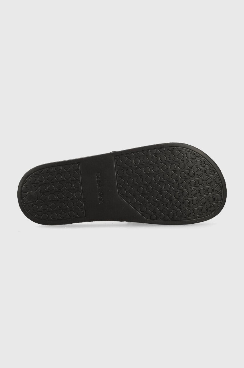 Calvin Klein Šľapky RUBBER POOL SLIDE dámske čierna farba HW0HW01526 - Pepit.sk