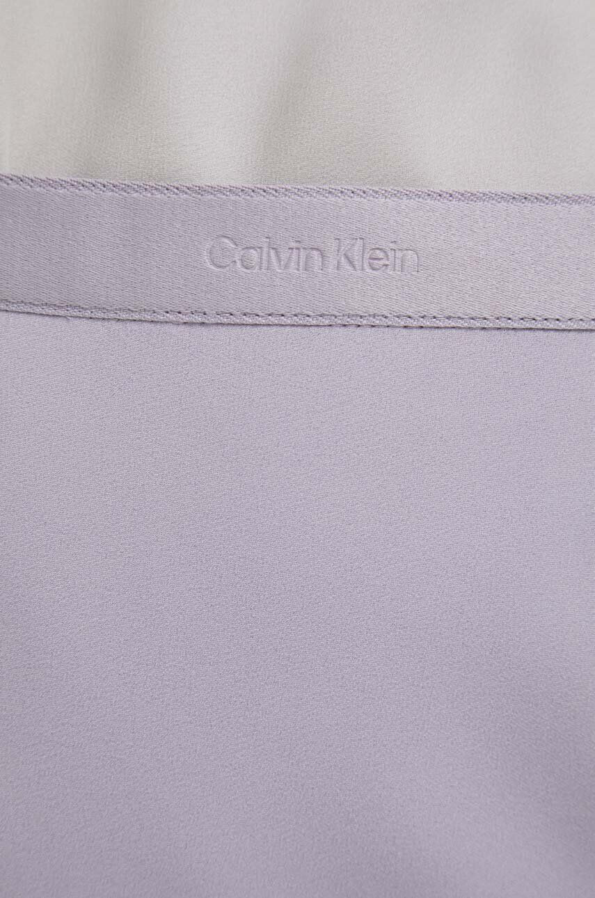 Calvin Klein Sukňa fialová farba midi áčkový strih - Pepit.sk