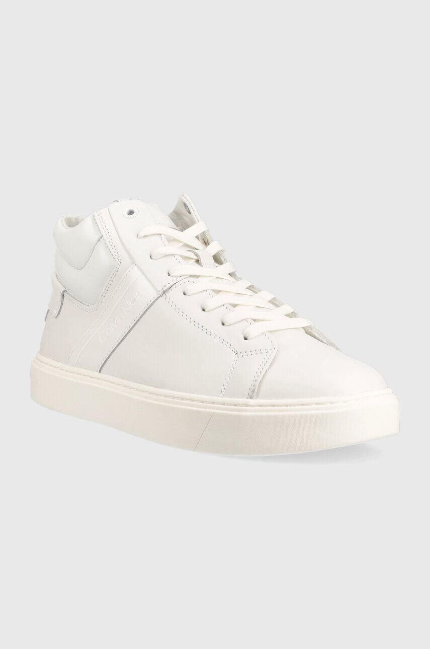 Calvin Klein Tenisky HIGH TOP LACE UP LTH biela farba HM0HM01057 - Pepit.sk