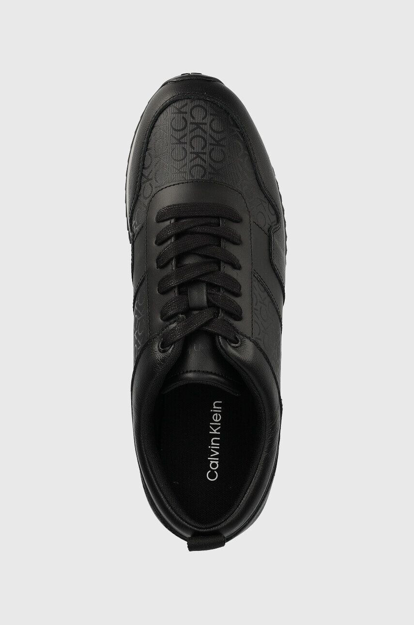 Calvin Klein Tenisky HM0HM00997 LOW TOP LACE UP MONO čierna farba - Pepit.sk