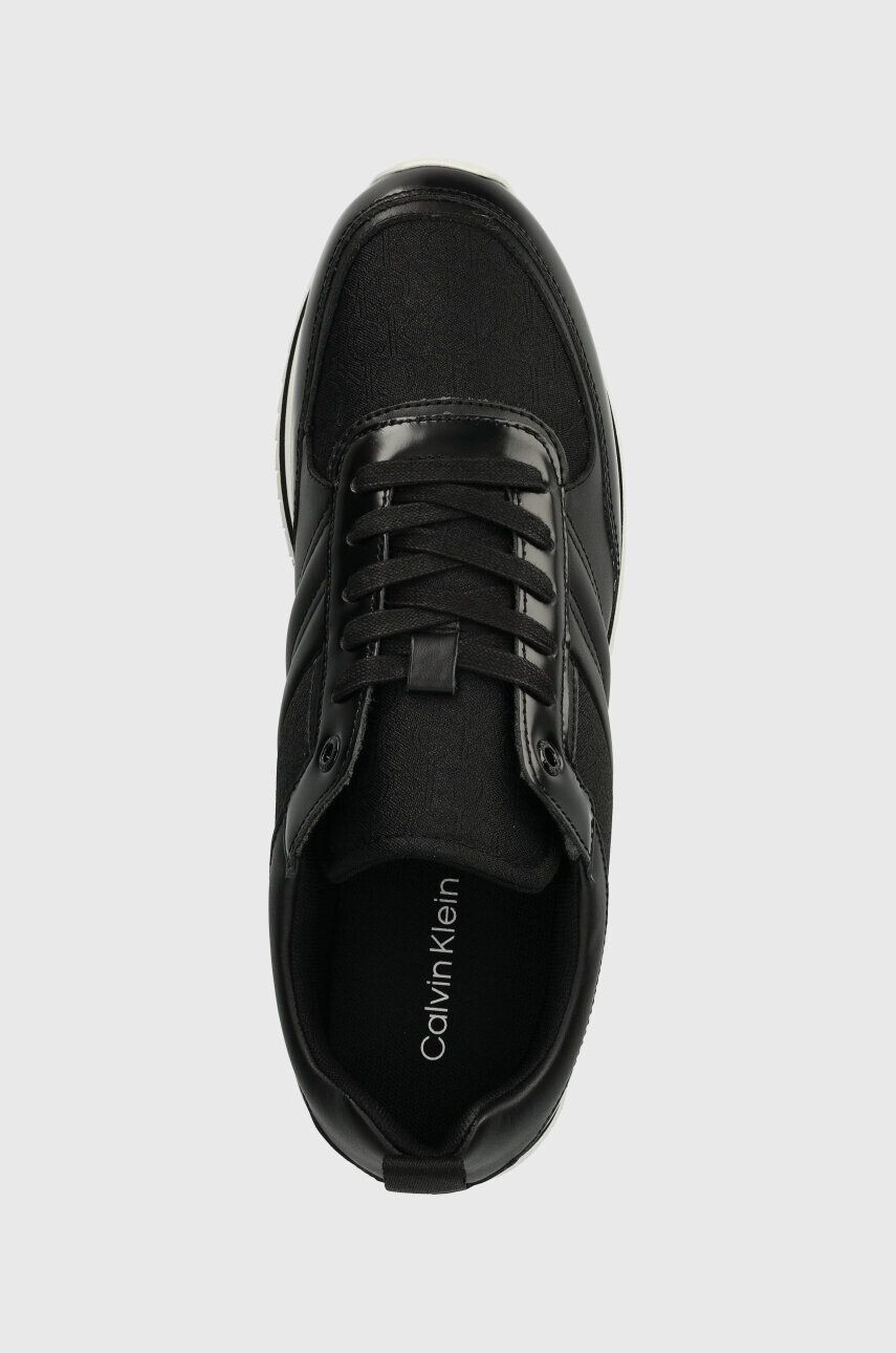 Calvin Klein Tenisky LOW TOP LACE UP JAQ MONO čierna farba HM0HM01343 - Pepit.sk