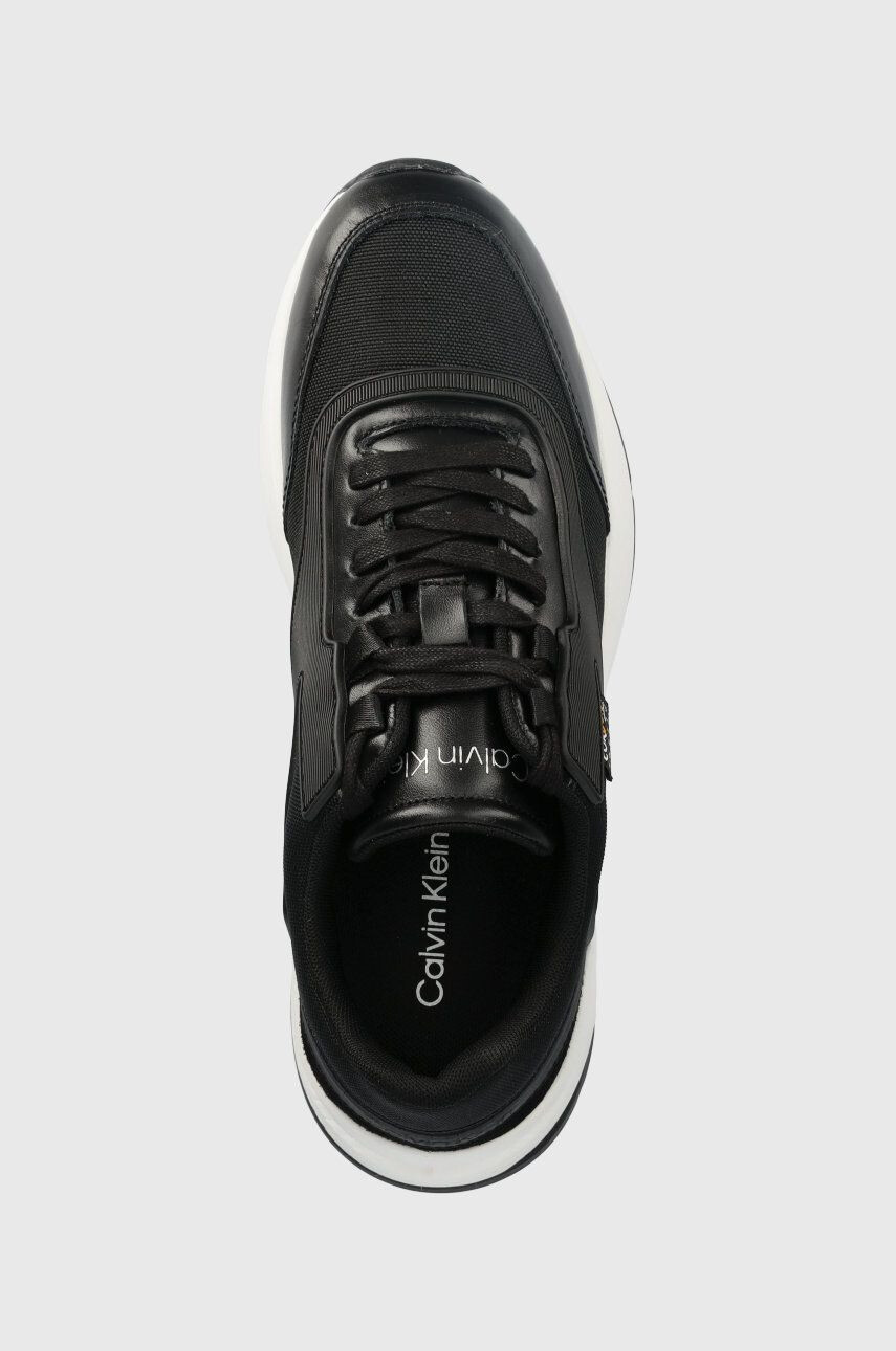 Calvin Klein Tenisky Low Top Lace Up Mix čierna farba - Pepit.sk