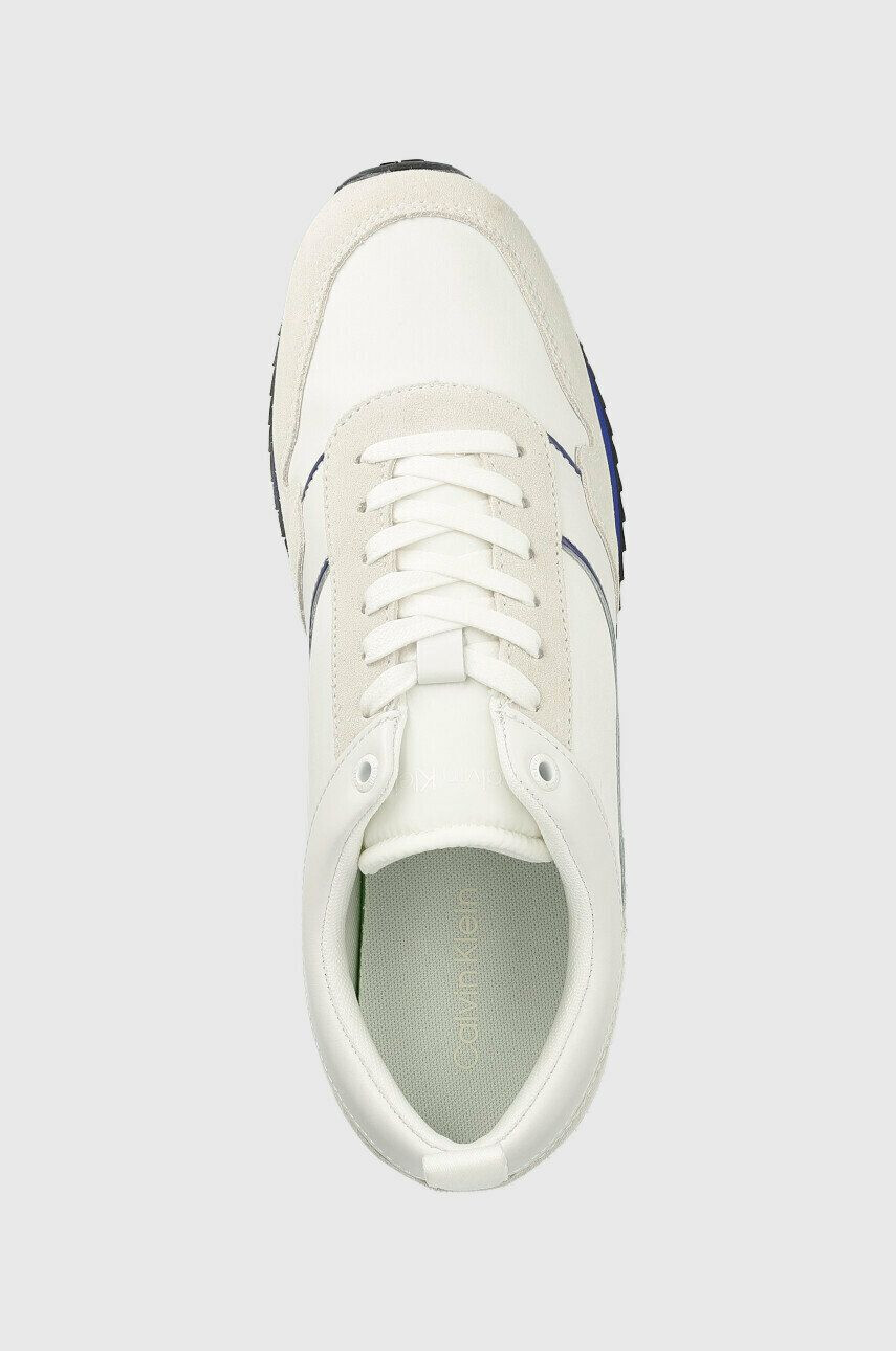 Calvin Klein Tenisky LOW TOP LACE UP MIX biela farba - Pepit.sk