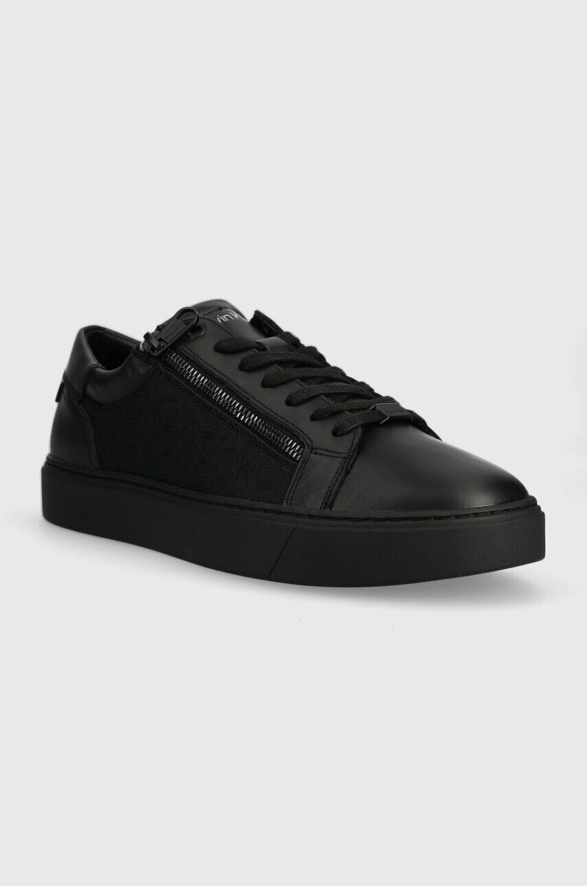 Calvin Klein Tenisky LOW TOP LACE UP W/ZIP MONO JQ čierna farba HM0HM01013 - Pepit.sk