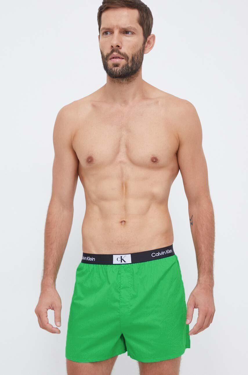 Calvin Klein Underwear Bavlnené boxerky 3-pak zelená farba - Pepit.sk