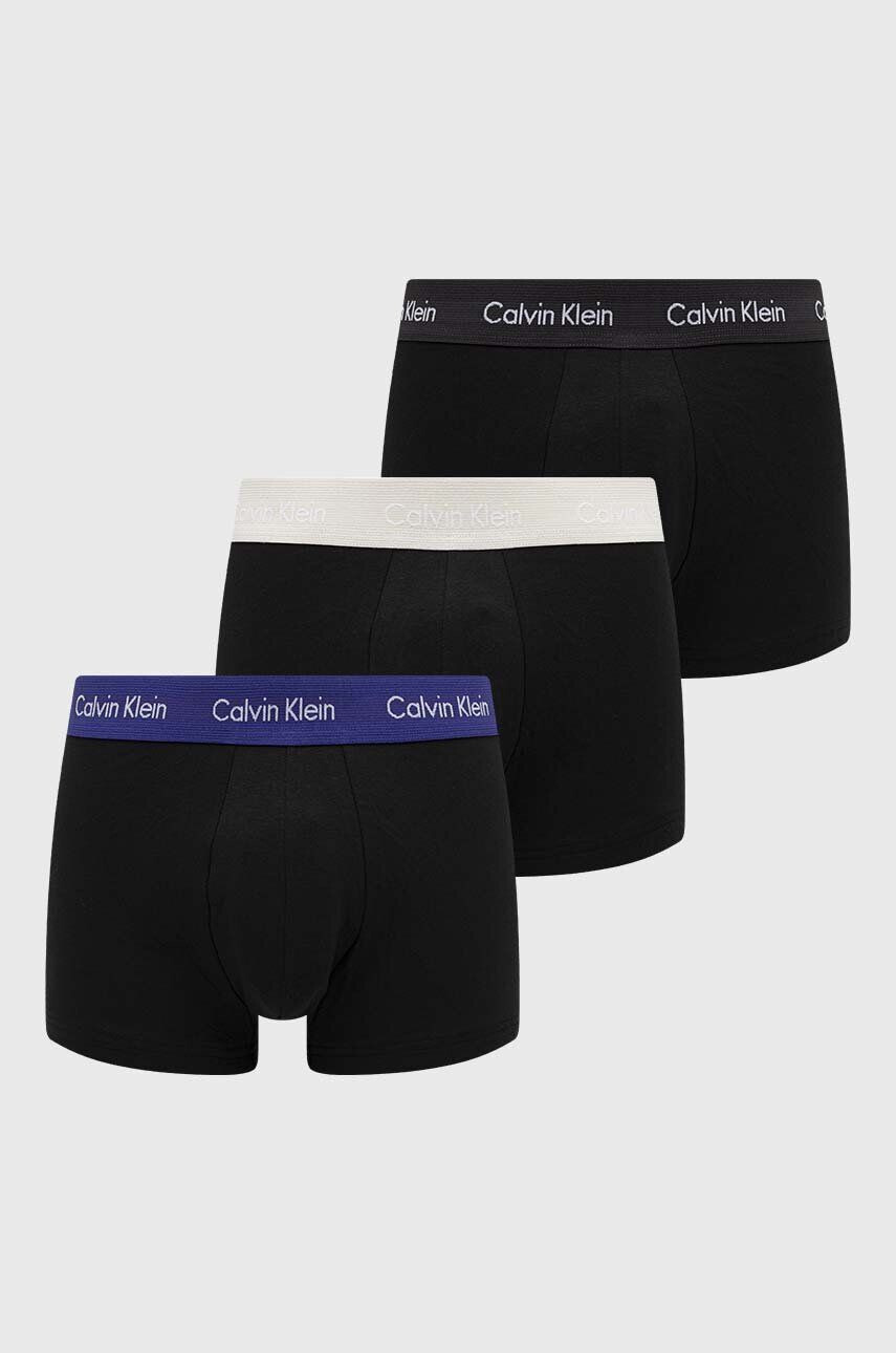 Calvin Klein Underwear Boxerky 3-pak pánske čierna farba - Pepit.sk