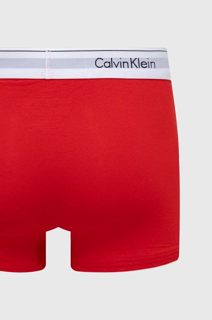 Calvin Klein Underwear Boxerky 3-pak pánske červená farba - Pepit.sk