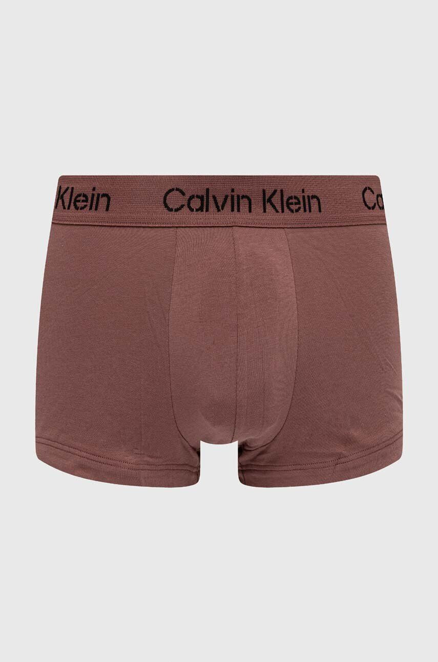 Calvin Klein Underwear Boxerky 3-pak pánske hnedá farba - Pepit.sk