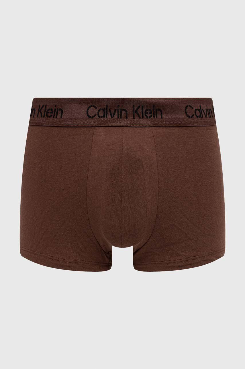 Calvin Klein Underwear Boxerky 3-pak pánske hnedá farba - Pepit.sk