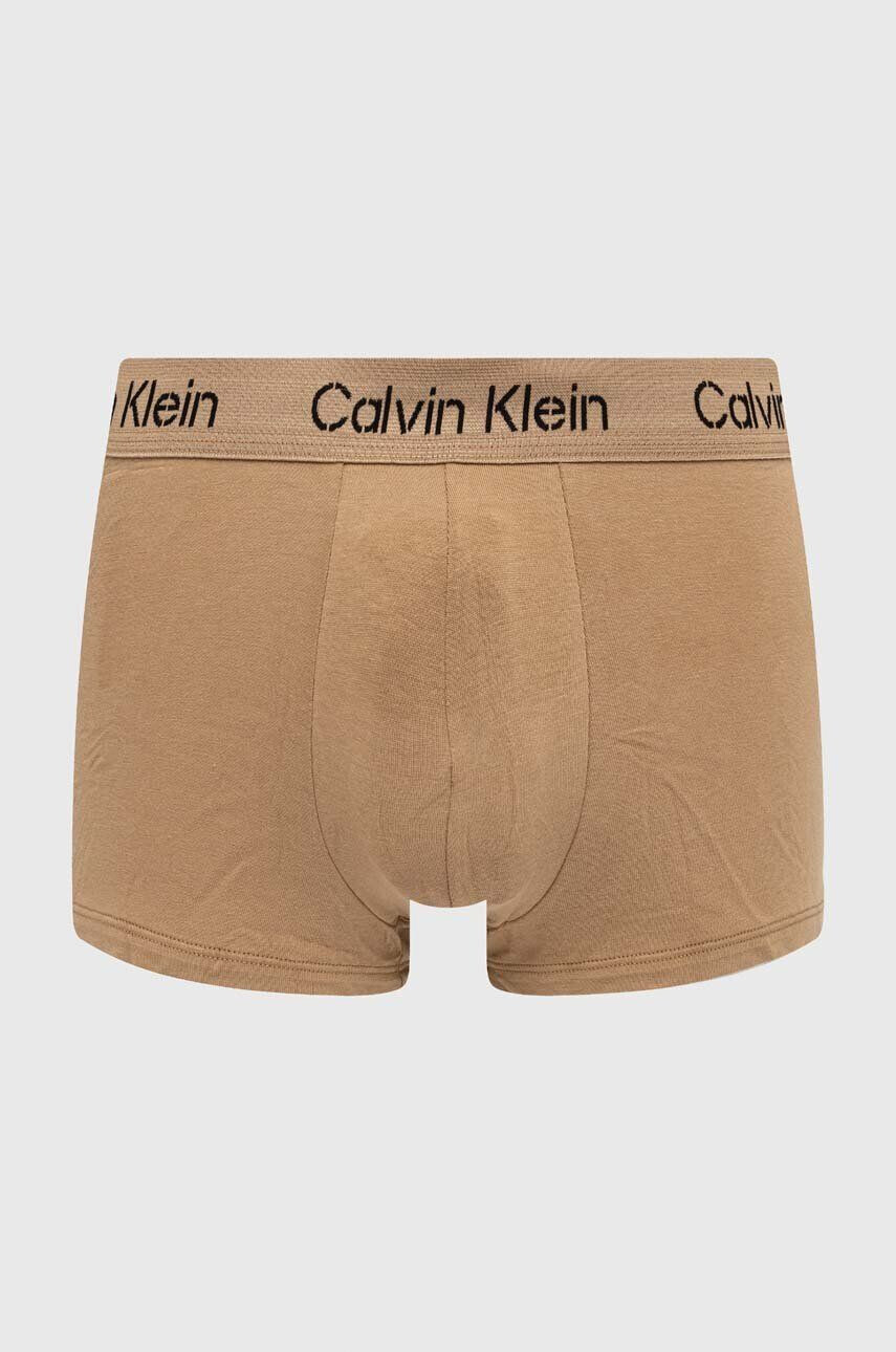 Calvin Klein Underwear Boxerky 3-pak pánske hnedá farba - Pepit.sk