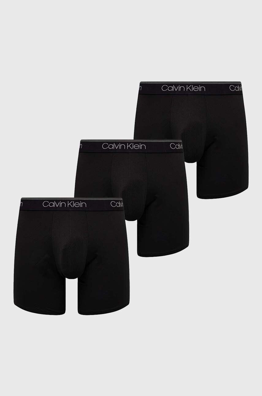 Calvin Klein Underwear Boxerky 3-pak pánske čierna farba - Pepit.sk