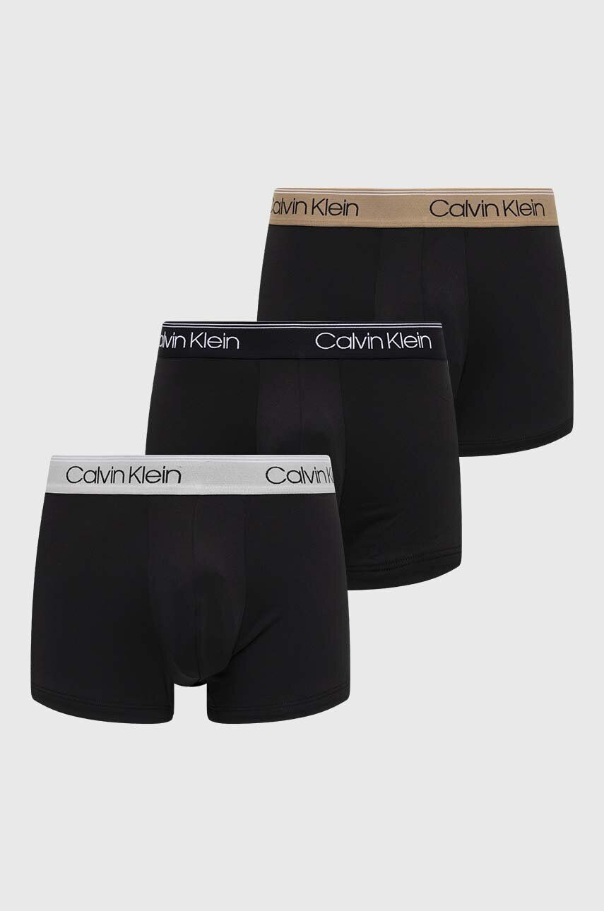 Calvin Klein Underwear Boxerky 3-pak pánske čierna farba - Pepit.sk