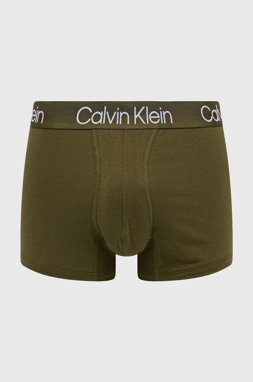 Calvin Klein Underwear Boxerky 3-pak pánske zelená farba - Pepit.sk