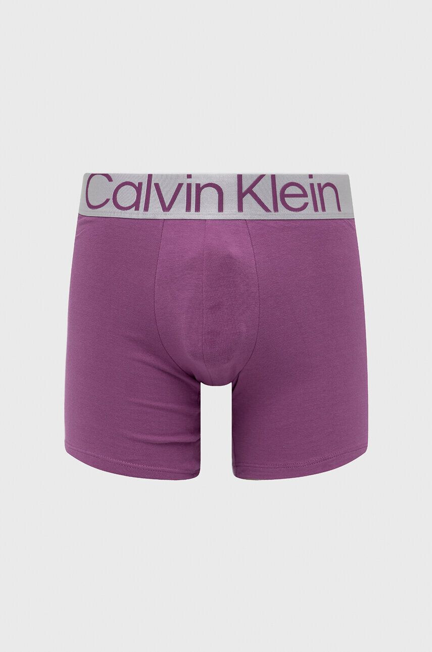 Calvin Klein Underwear Boxerky 3-pak pánske červená farba - Pepit.sk