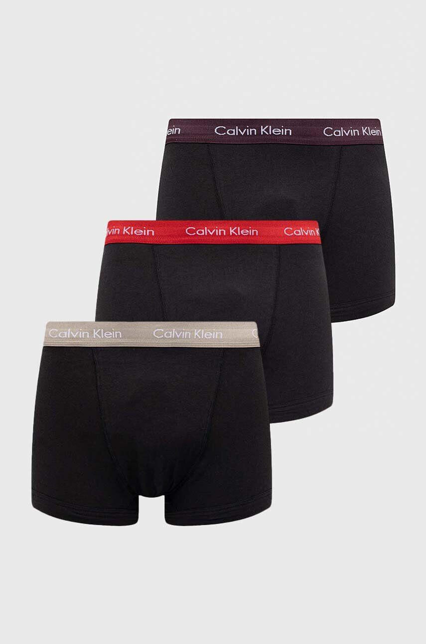 Calvin Klein Underwear Boxerky 3-pak pánske čierna farba - Pepit.sk