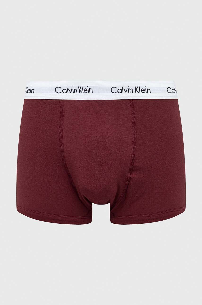 Calvin Klein Underwear Boxerky 3-pak pánske bordová farba - Pepit.sk