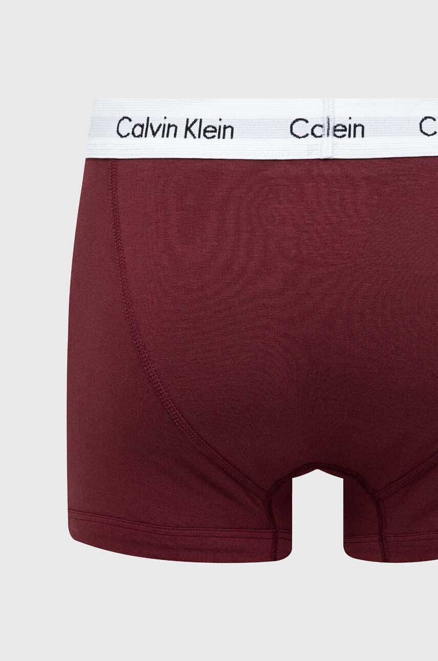 Calvin Klein Underwear Boxerky 3-pak pánske bordová farba - Pepit.sk