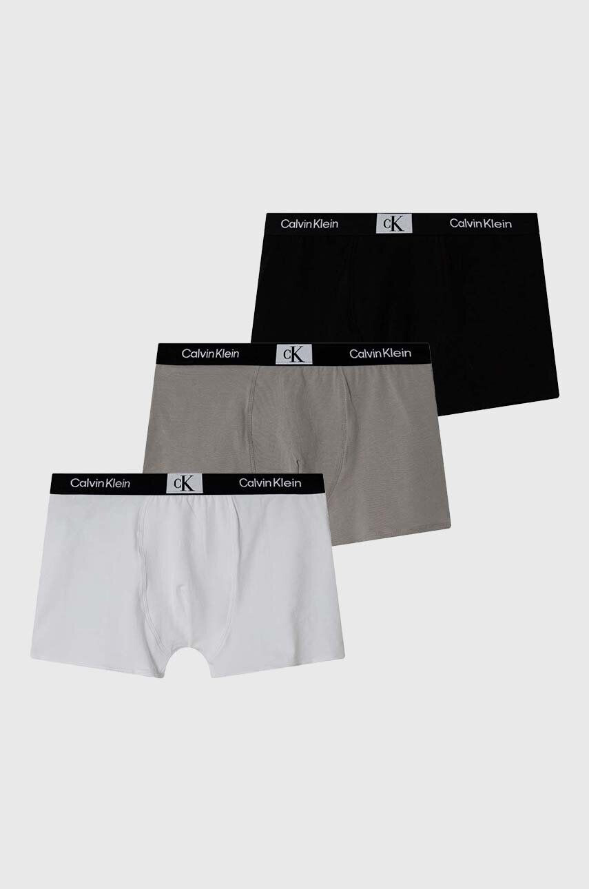 Calvin Klein Underwear Detské boxerky 3-pak šedá farba - Pepit.sk