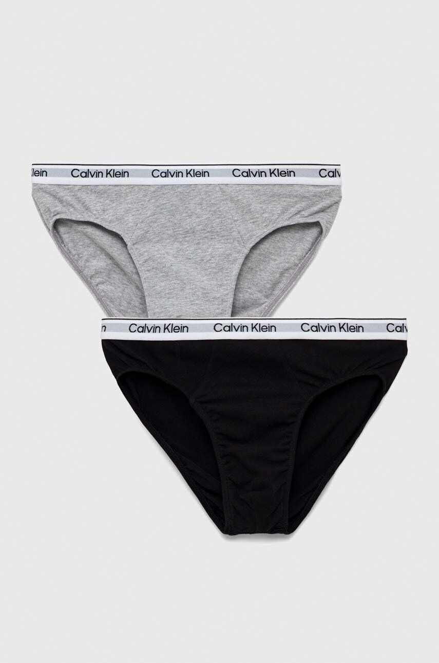 Calvin Klein Underwear Detské slipy 2-pak šedá farba - Pepit.sk