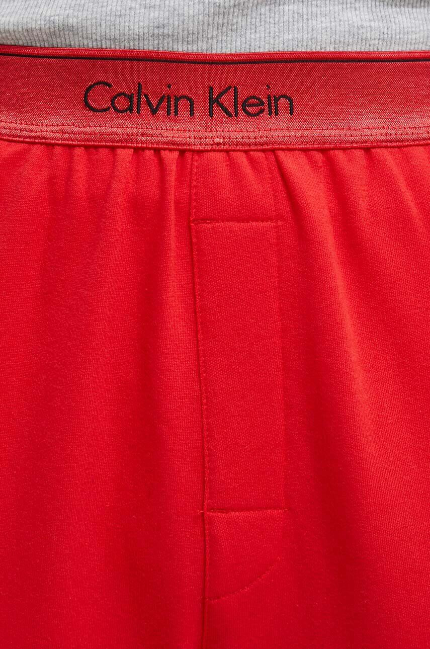 Calvin Klein Underwear Nohavice červená farba jednofarebné - Pepit.sk