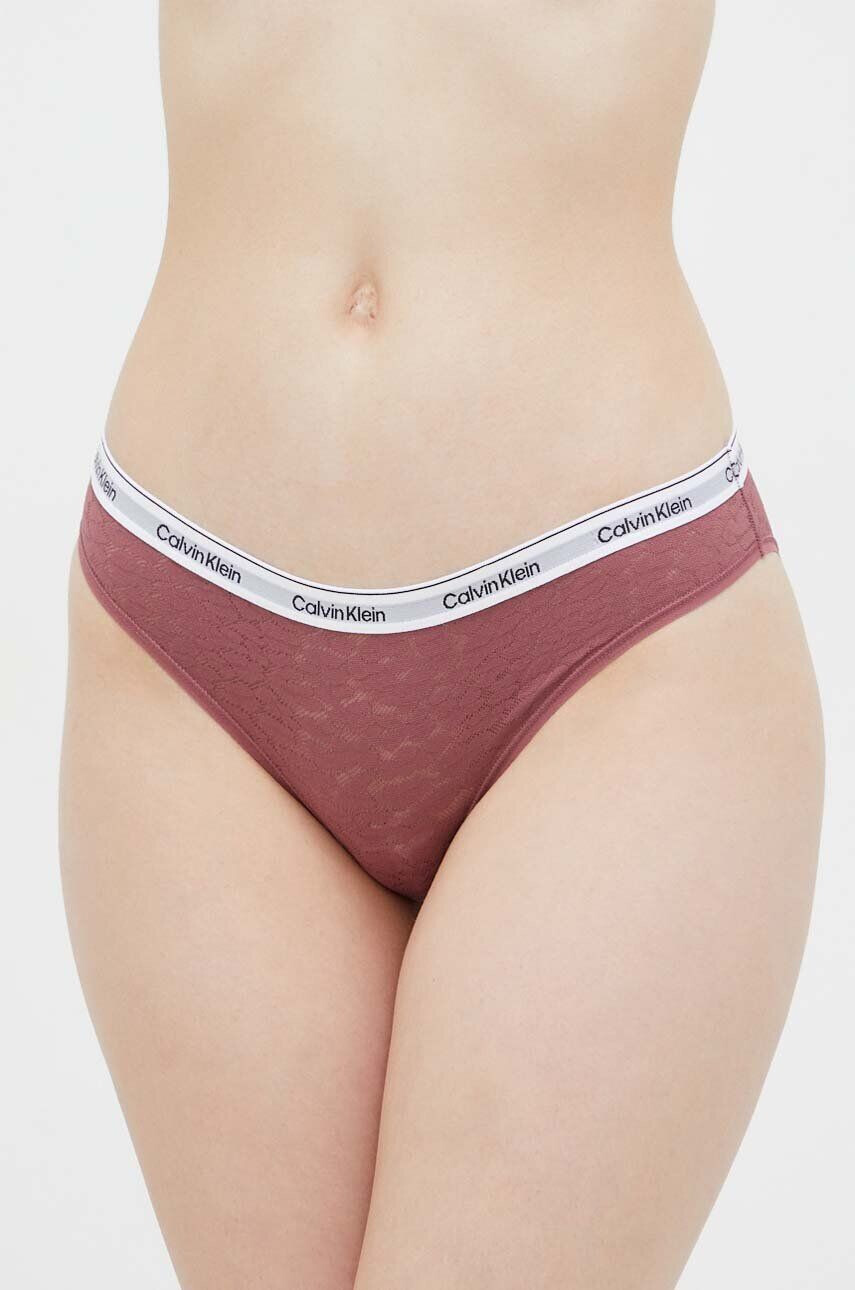 Calvin Klein Underwear Nohavičky červená farba - Pepit.sk