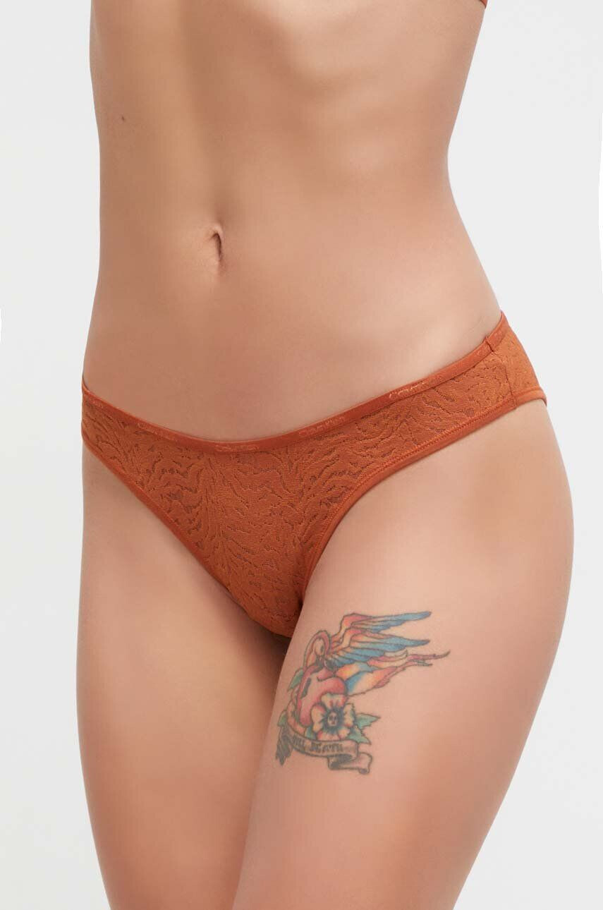 Calvin Klein Underwear Nohavičky oranžová farba - Pepit.sk