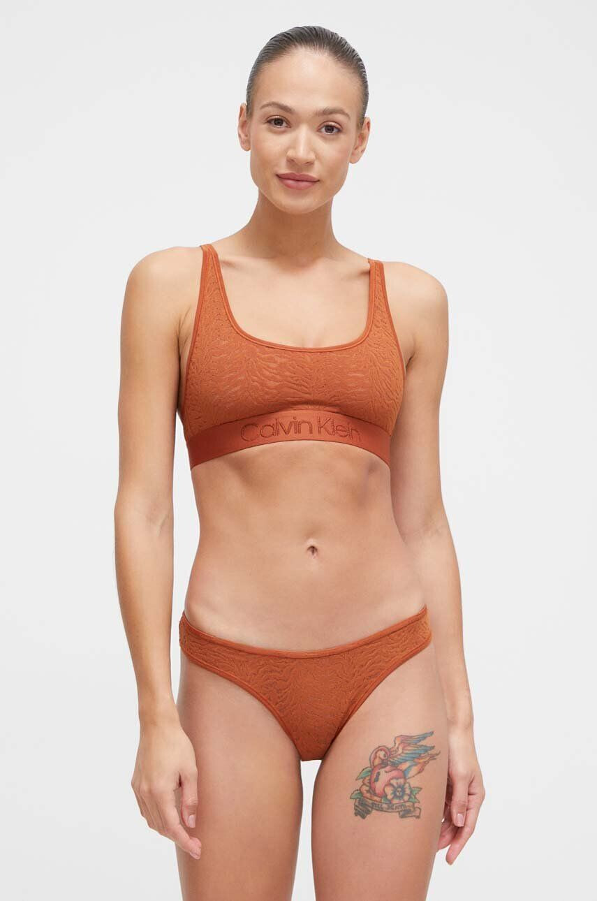 Calvin Klein Underwear Nohavičky oranžová farba - Pepit.sk