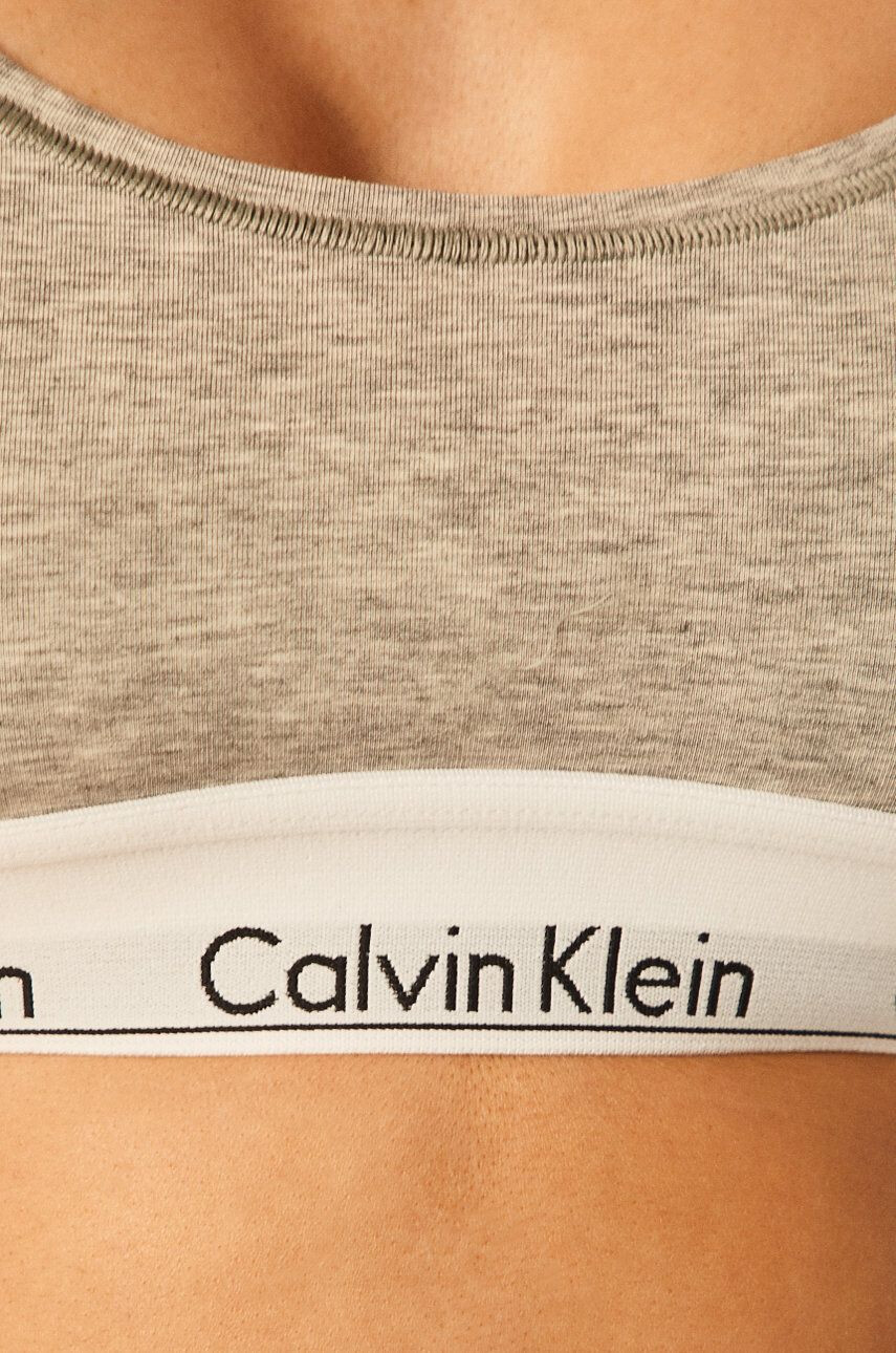 Calvin Klein Underwear Podprsenka šedá farba jednofarebná - Pepit.sk