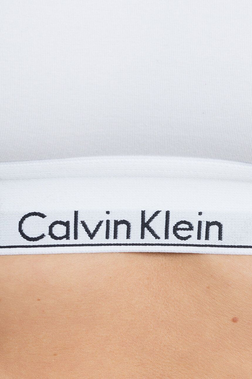 Calvin Klein Underwear Podprsenka biela farba jednofarebná - Pepit.sk