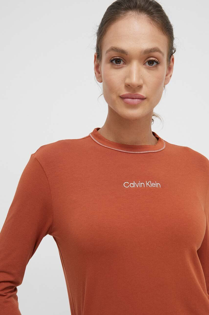 Calvin Klein Underwear Pyžamo dámska oranžová farba - Pepit.sk