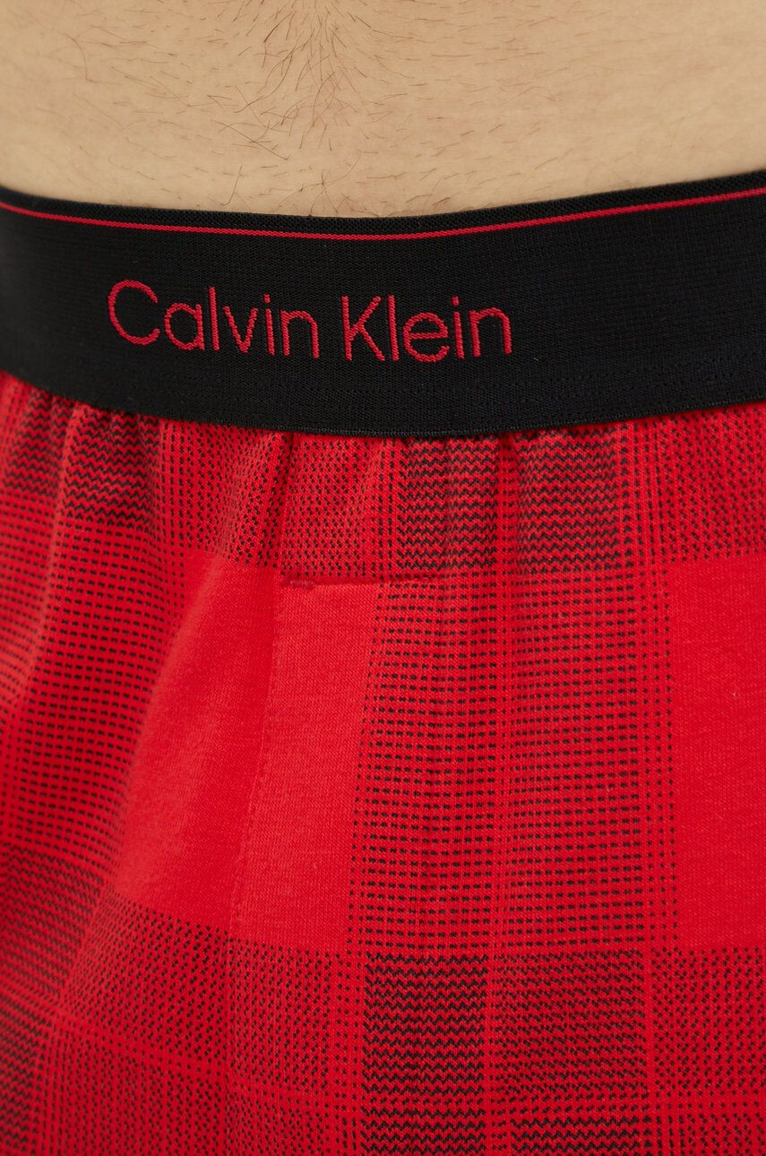 Calvin Klein Underwear Pyžamové nohavice pánske červená farba vzorovaná - Pepit.sk