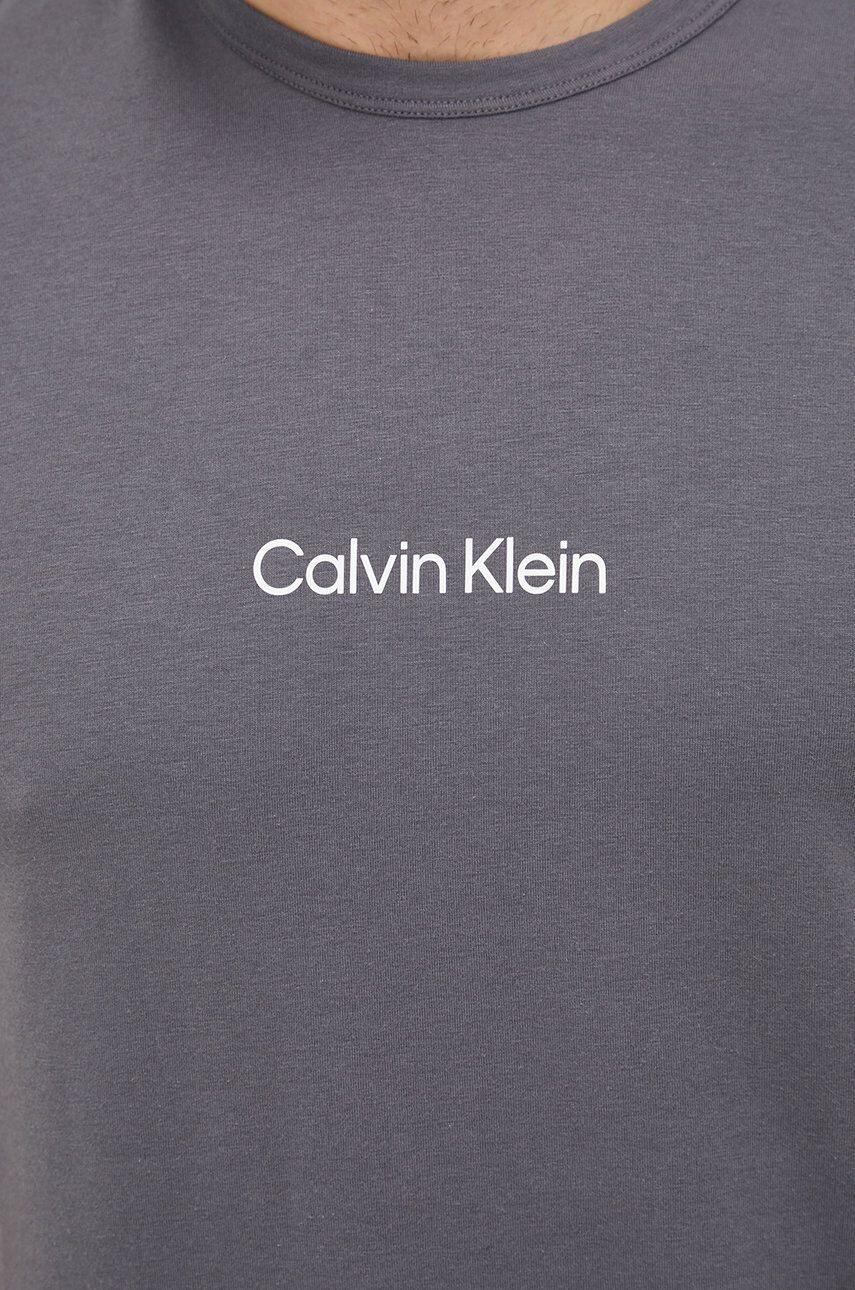 Calvin Klein Underwear Pyžamové tričko šedá farba s potlačou - Pepit.sk