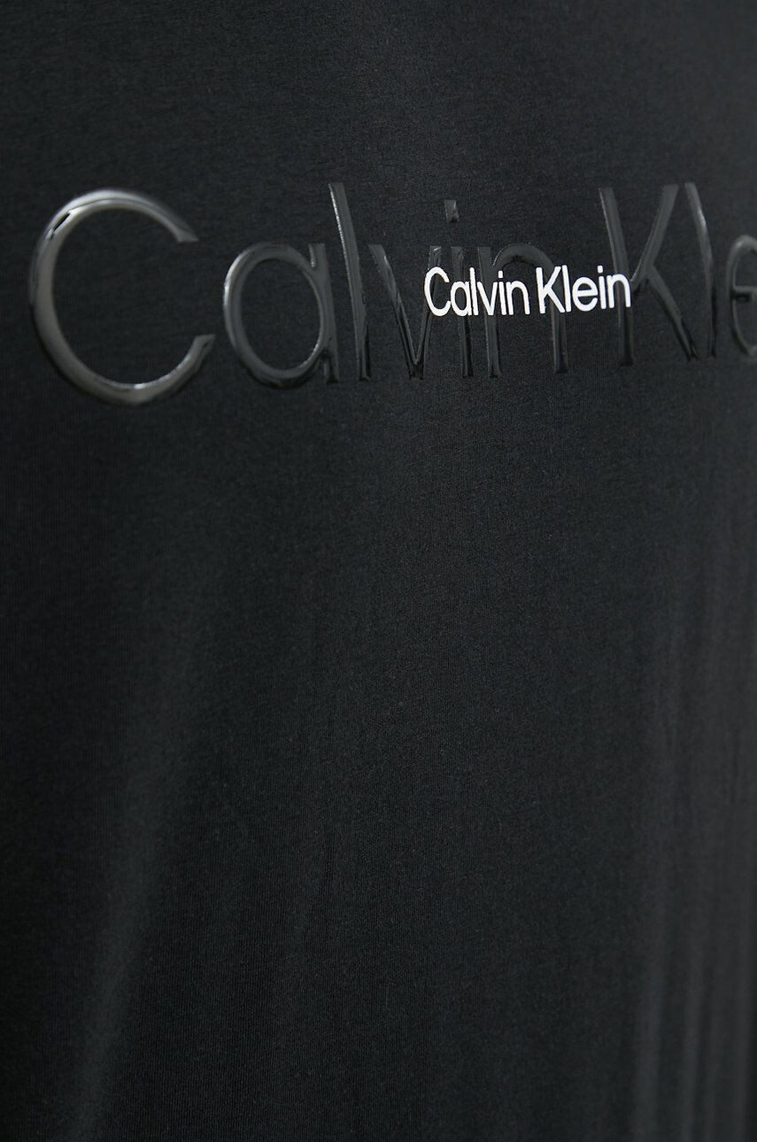 Calvin Klein Underwear Pyžamové tričko čierna farba s potlačou - Pepit.sk