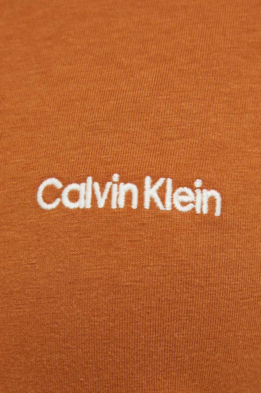 Calvin Klein Underwear Pyžamové tričko hnedá farba - Pepit.sk