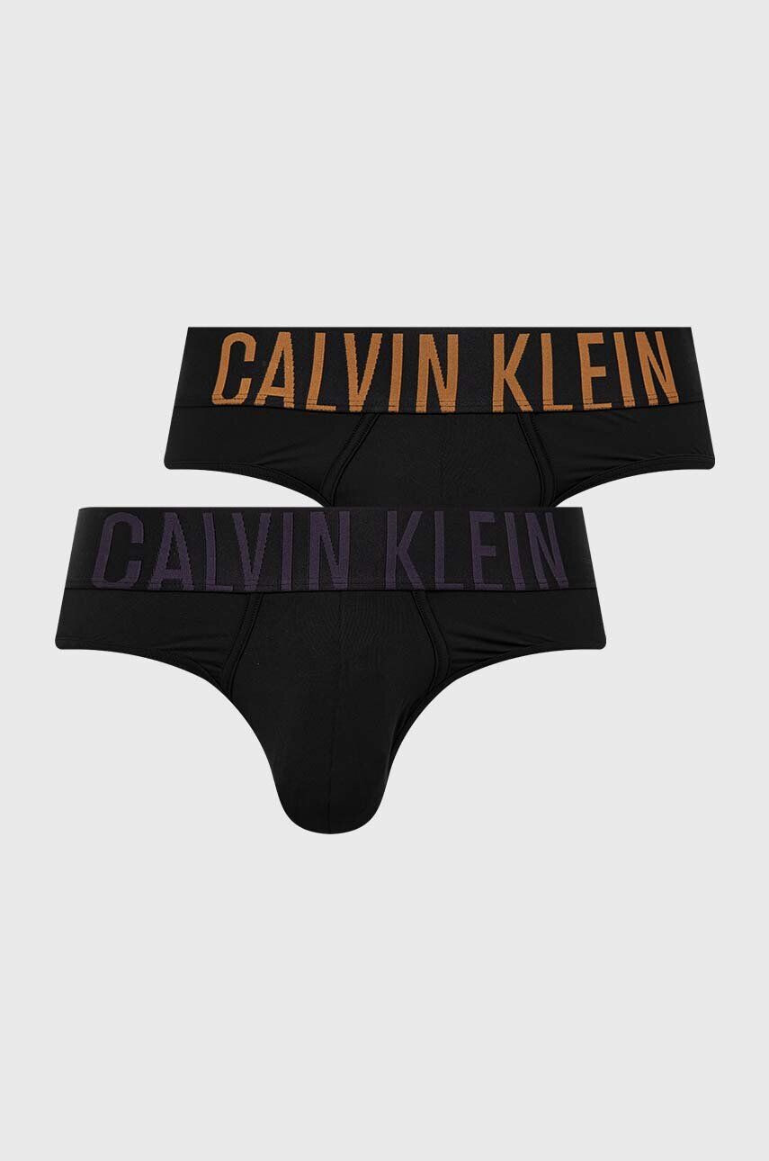 Calvin Klein Underwear Slipy 2-pak pánske čierna farba - Pepit.sk