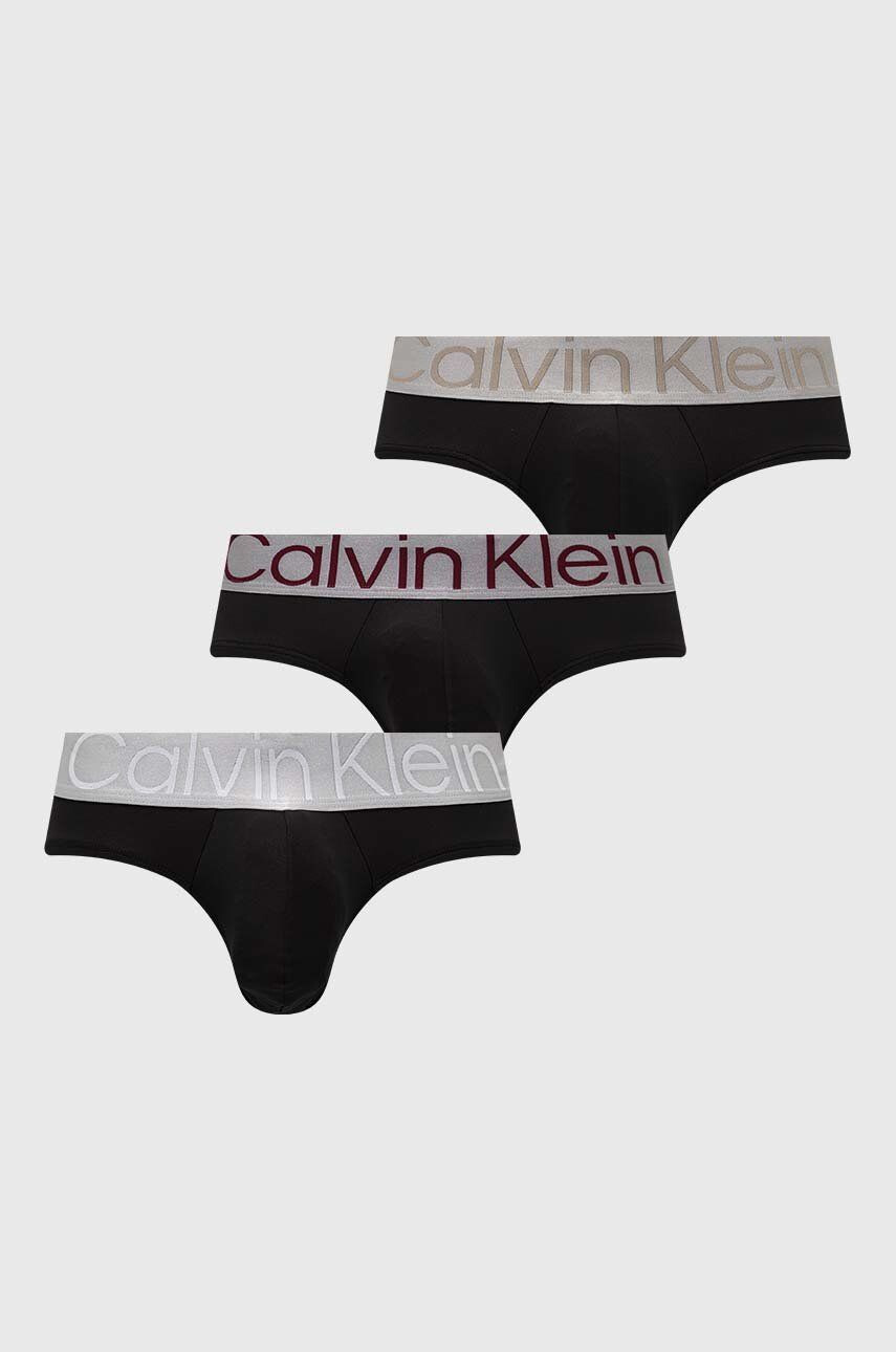 Calvin Klein Underwear Slipy 3-pak pánske červená farba - Pepit.sk