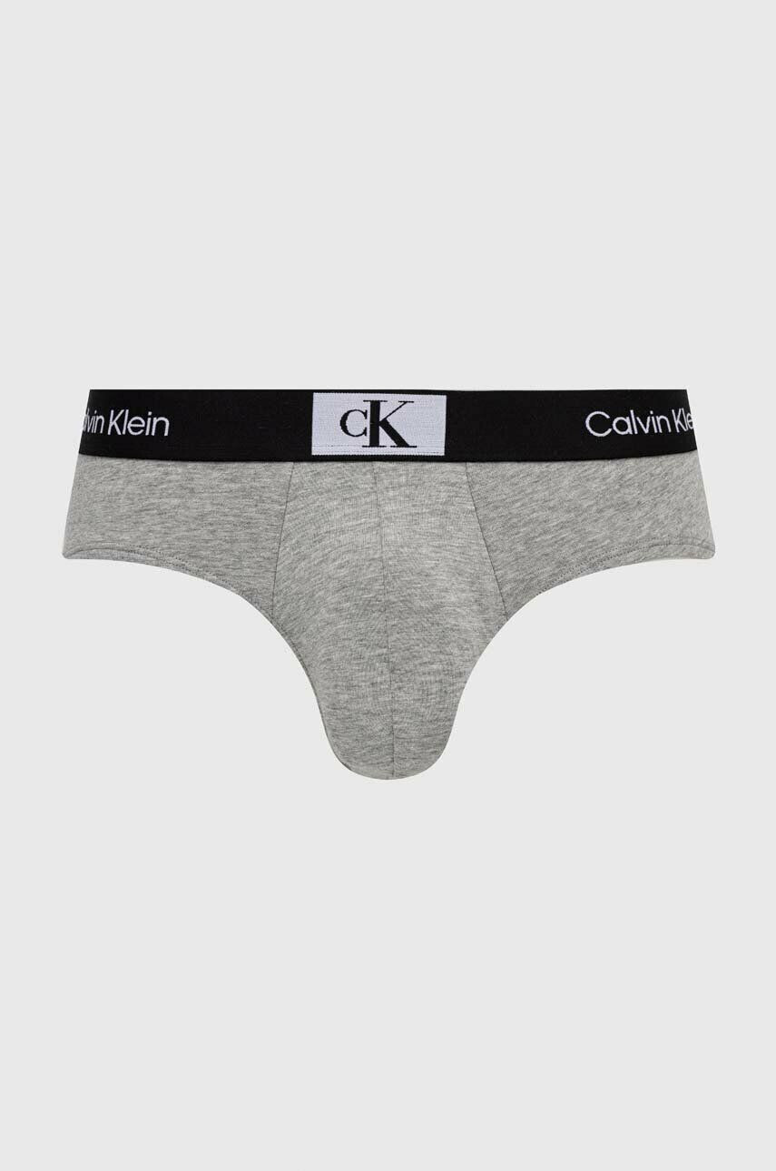 Calvin Klein Underwear Slipy 3-pak pánske šedá farba - Pepit.sk