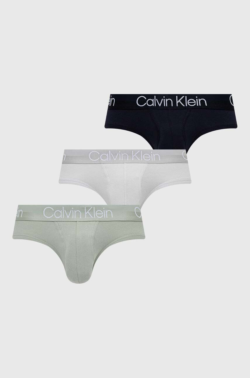 Calvin Klein Underwear Slipy 3-pak pánske šedá farba - Pepit.sk