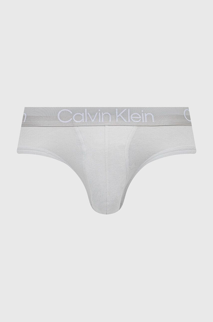 Calvin Klein Underwear Slipy 3-pak pánske šedá farba - Pepit.sk