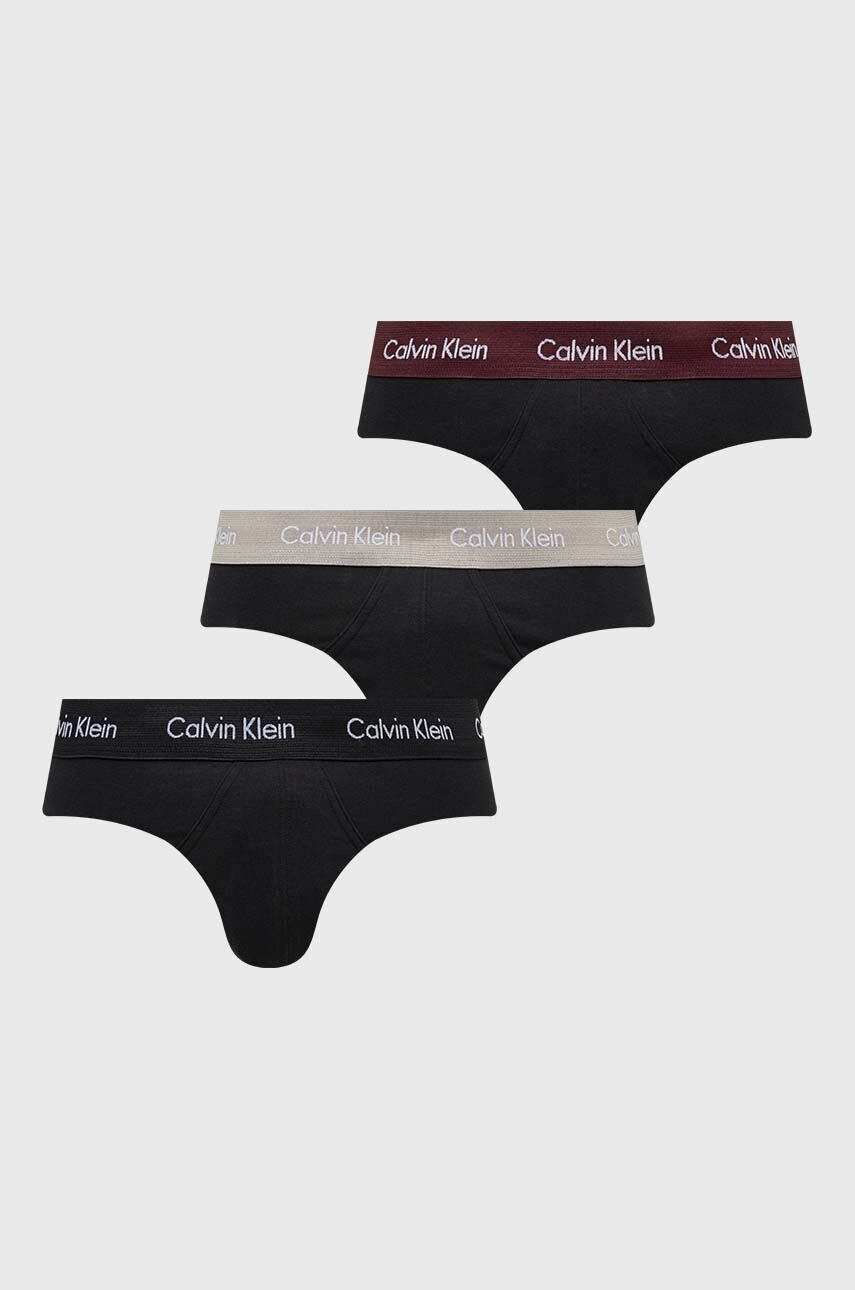 Calvin Klein Underwear Slipy 3-pak pánske čierna farba - Pepit.sk