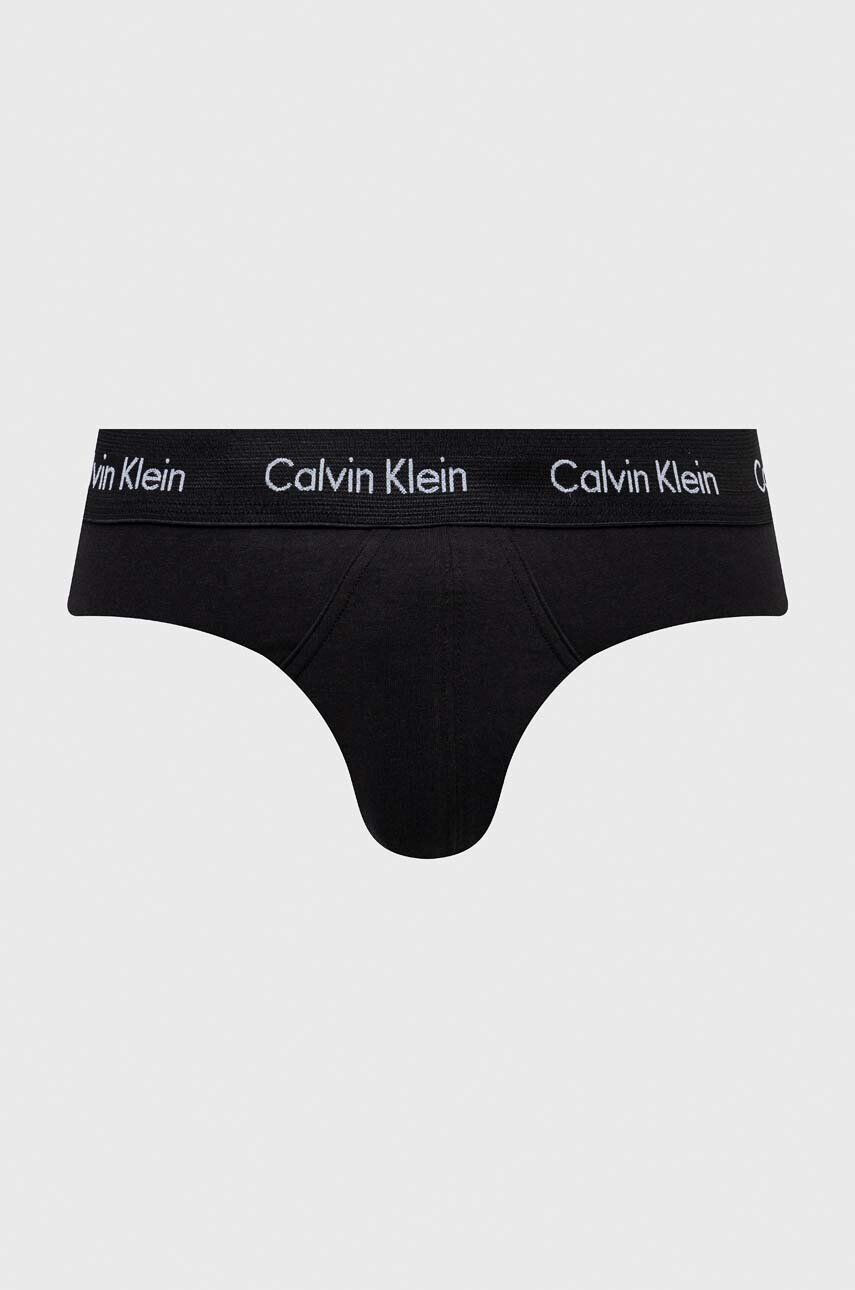 Calvin Klein Underwear Slipy 3-pak pánske čierna farba - Pepit.sk