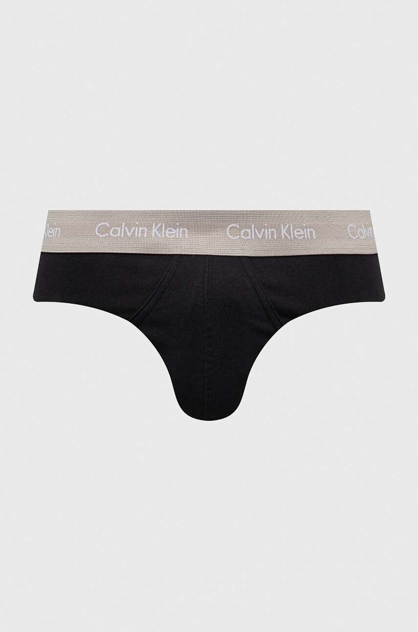 Calvin Klein Underwear Slipy 3-pak pánske čierna farba - Pepit.sk