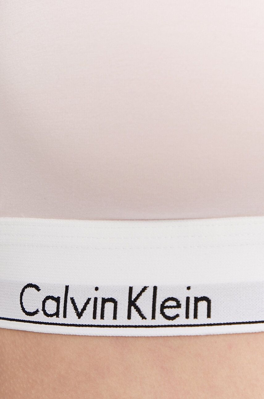 Calvin Klein Underwear Športová podprsenka ružová farba jednofarebná - Pepit.sk