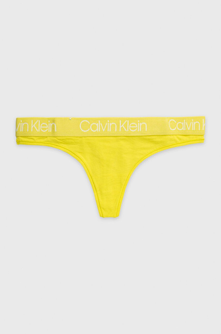 Calvin Klein Underwear Tangá žltá farba - Pepit.sk