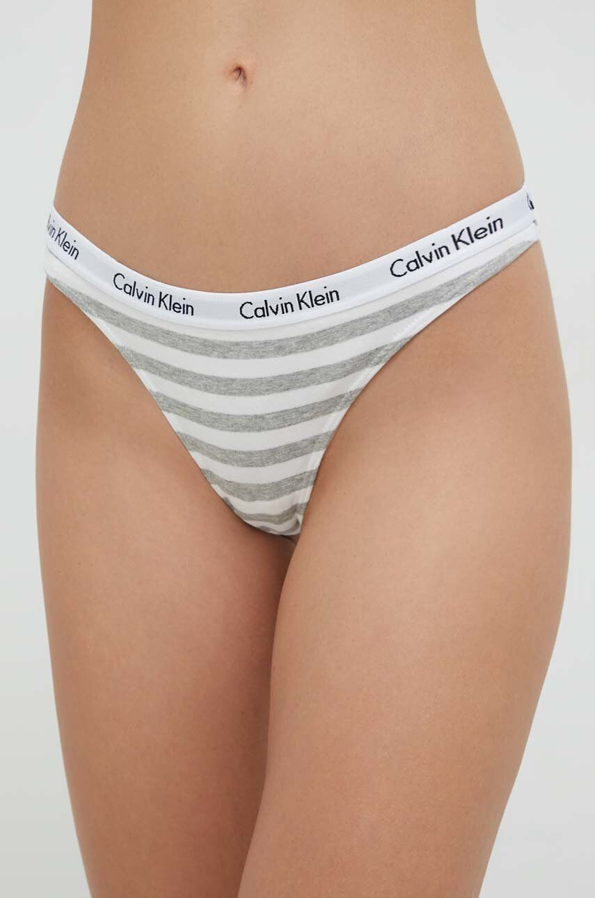 Calvin Klein Underwear Tangá šedá farba - Pepit.sk