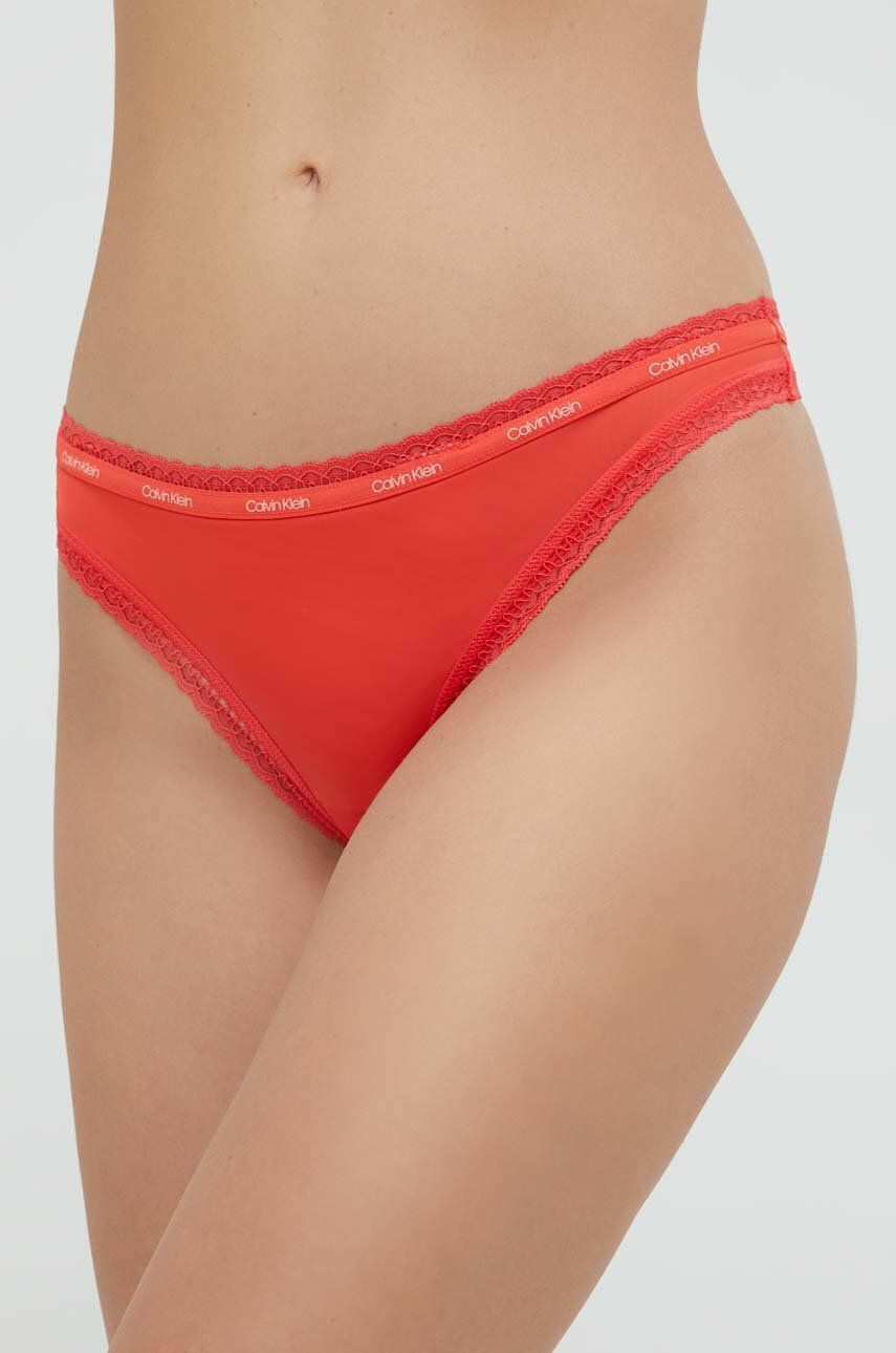 Calvin Klein Underwear Tangá béžová farba - Pepit.sk