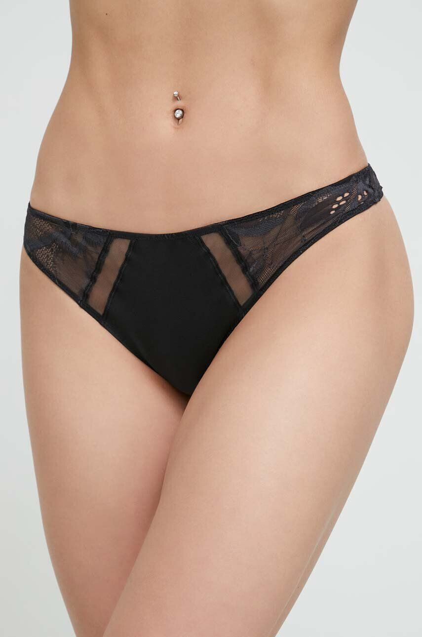 Calvin Klein Underwear Tangá zelená farba - Pepit.sk