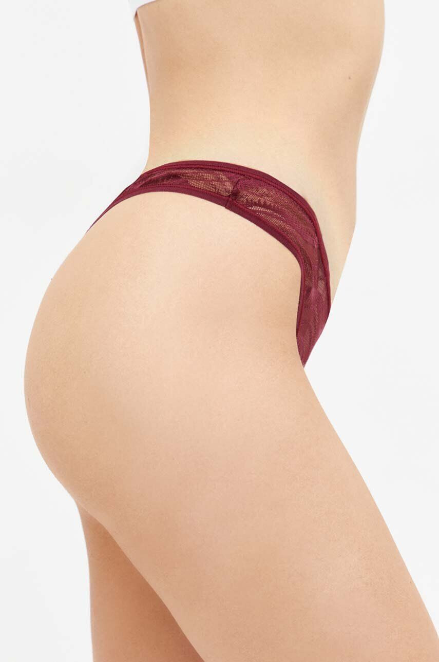 Calvin Klein Underwear Tangá fialová farba priesvitné - Pepit.sk