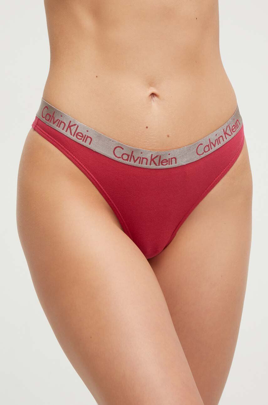 Calvin Klein Underwear Tangá ružová farba - Pepit.sk