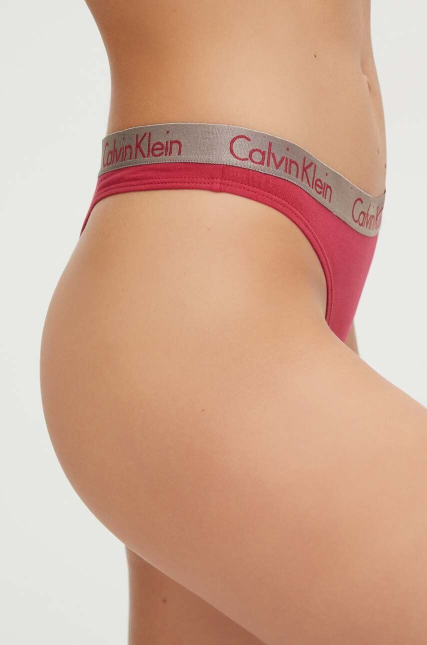 Calvin Klein Underwear Tangá ružová farba - Pepit.sk